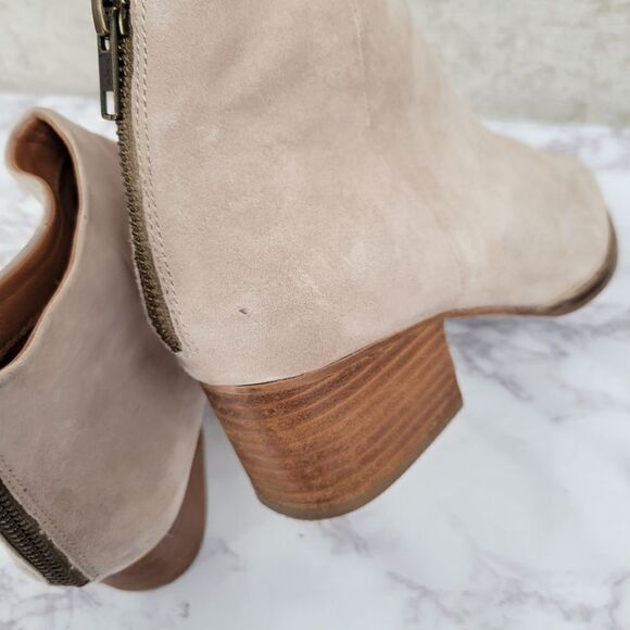 Seychelles Leather Floodplain Sand Suede Leather Ankle Booties Women's Size 8 - Picture 6 of 16